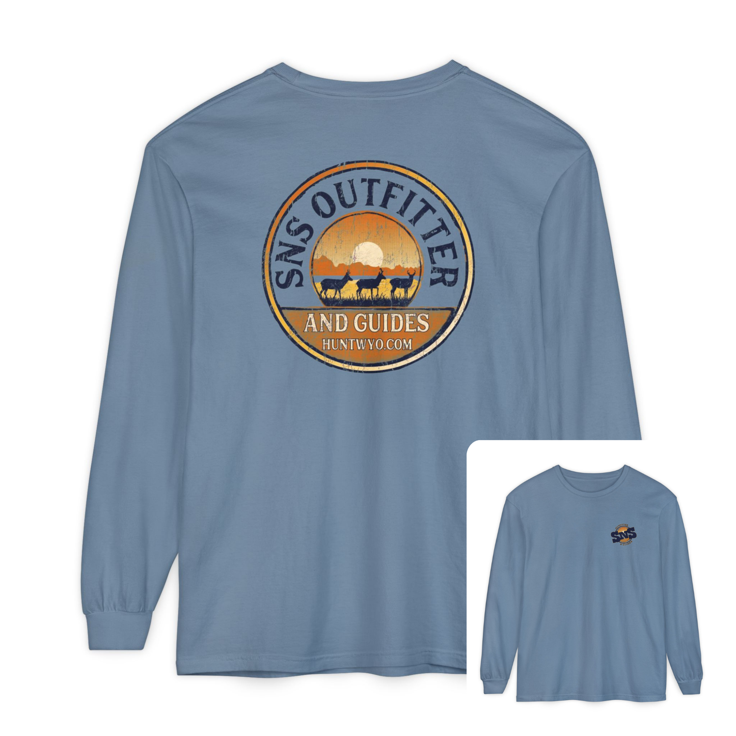 SNS Outfitter Antelope Sunset Badge Long Sleeve T-Shirt