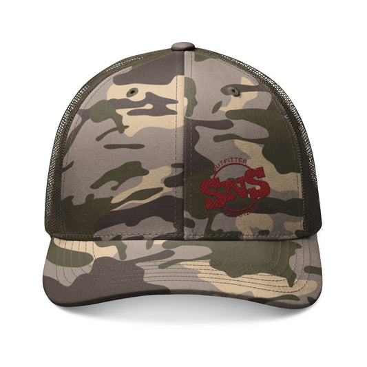 h.2 Camo Trucker Hat | Embroidered Snapback Mesh Cap