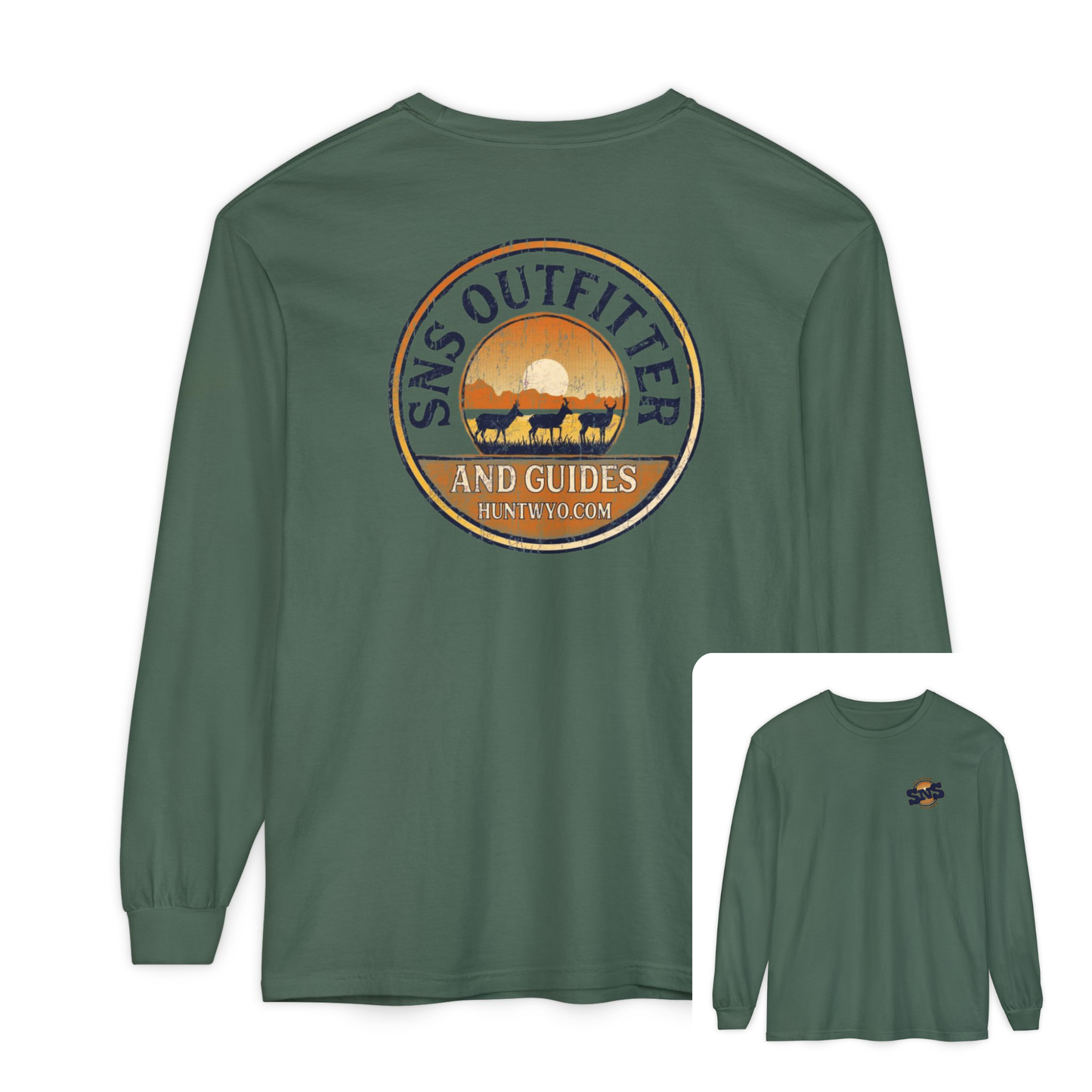 SNS Outfitter Antelope Sunset Badge Long Sleeve T-Shirt