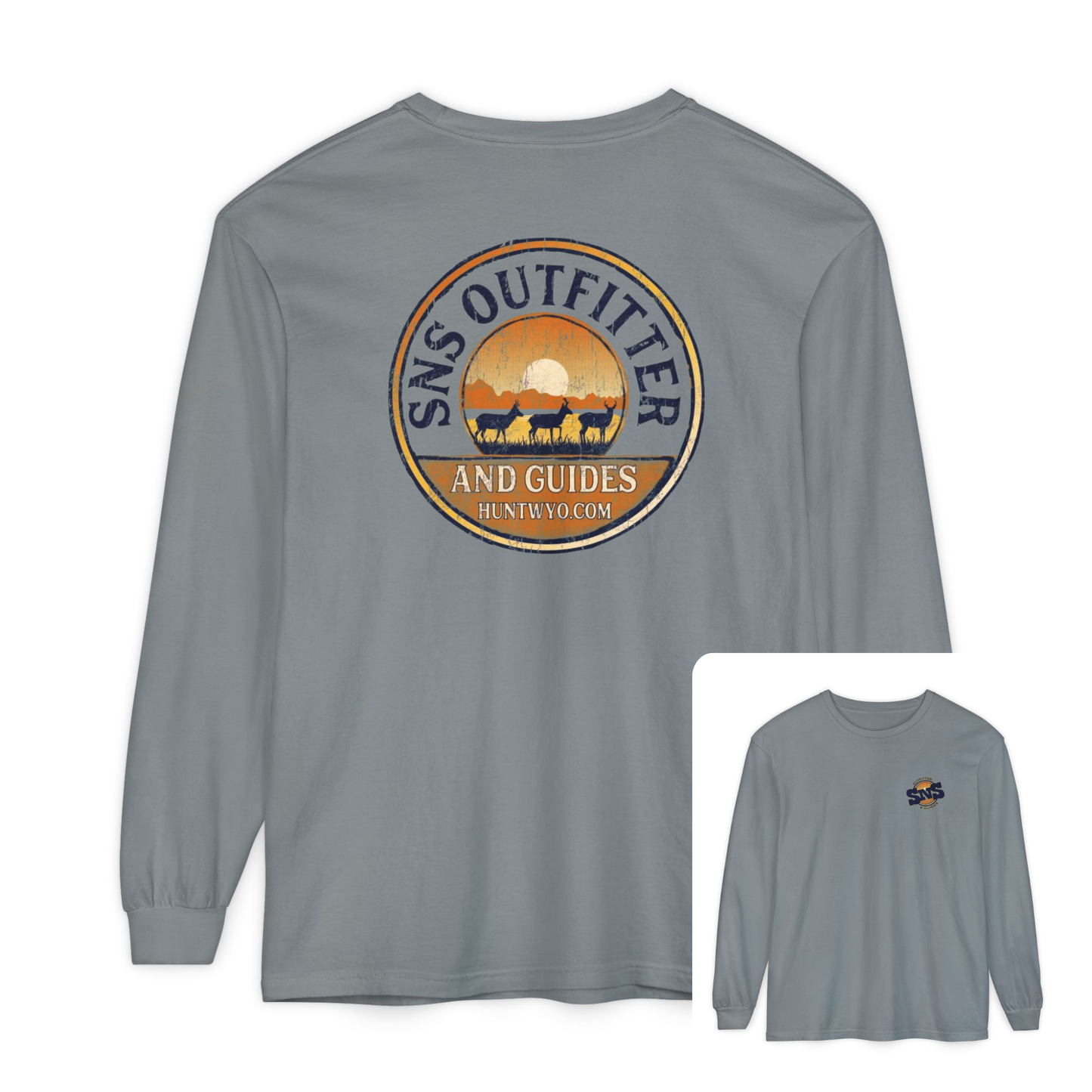 SNS Outfitter Antelope Sunset Badge Long Sleeve T-Shirt
