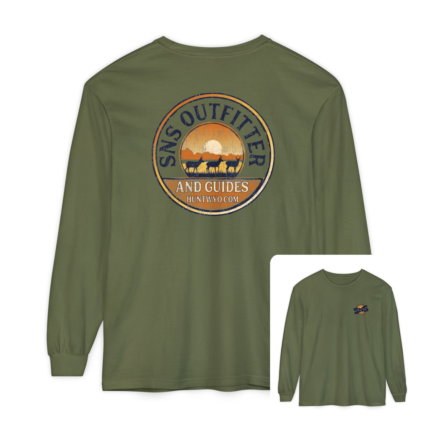 SNS Outfitter Antelope Sunset Badge Long Sleeve T-Shirt