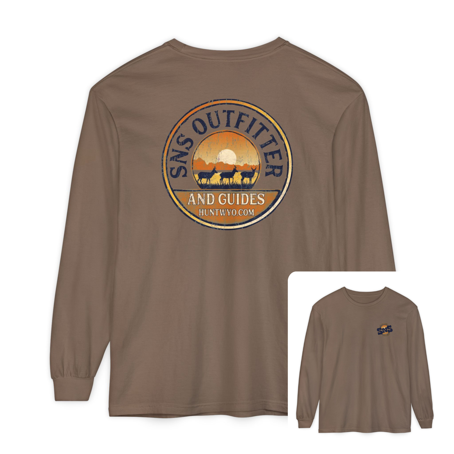 SNS Outfitter Antelope Sunset Badge Long Sleeve T-Shirt