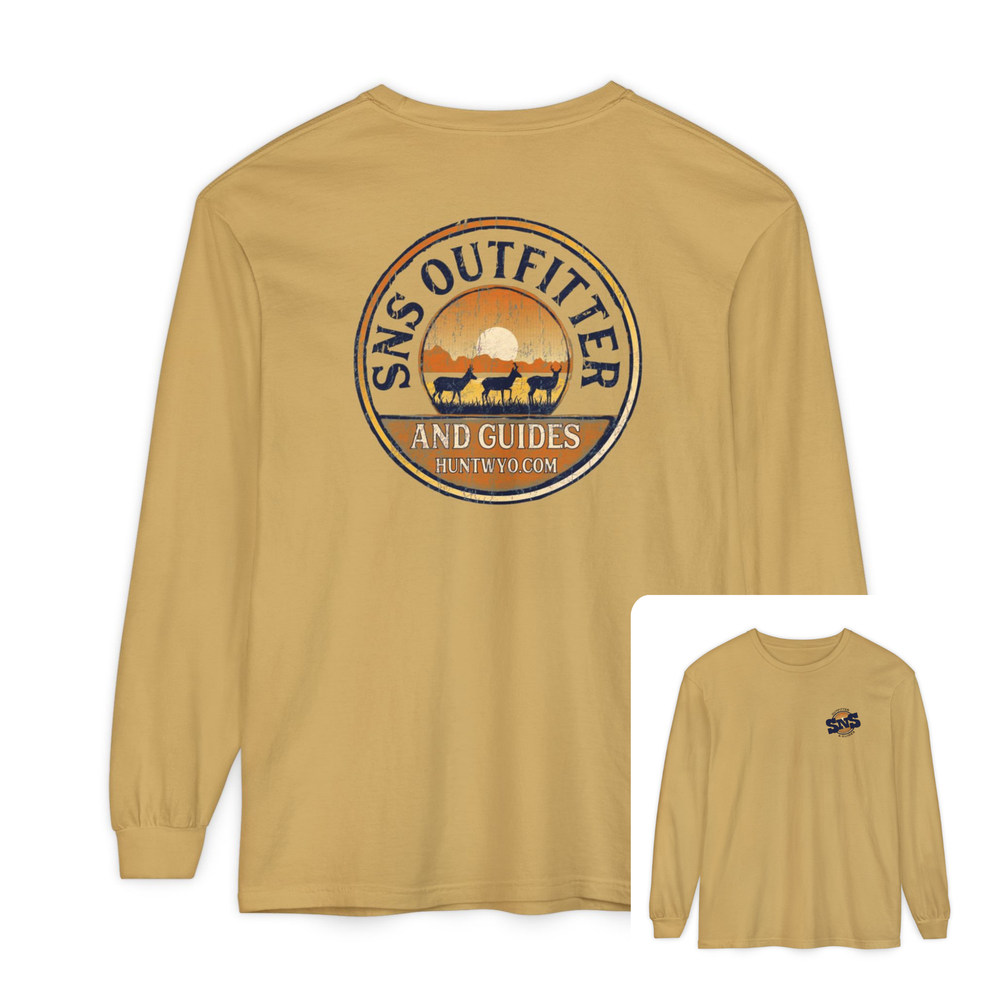 SNS Outfitter Antelope Sunset Badge Long Sleeve T-Shirt
