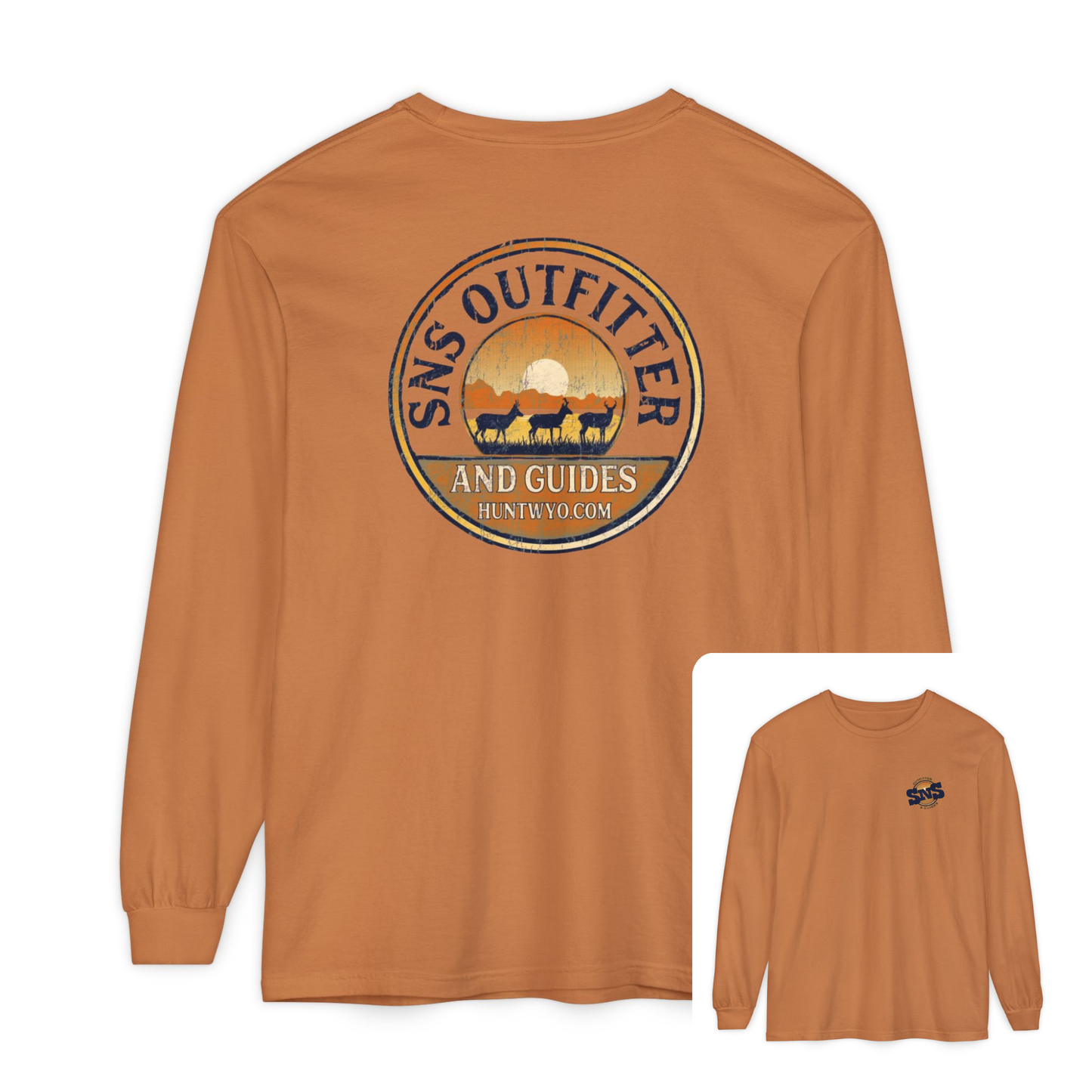 SNS Outfitter Antelope Sunset Badge Long Sleeve T-Shirt