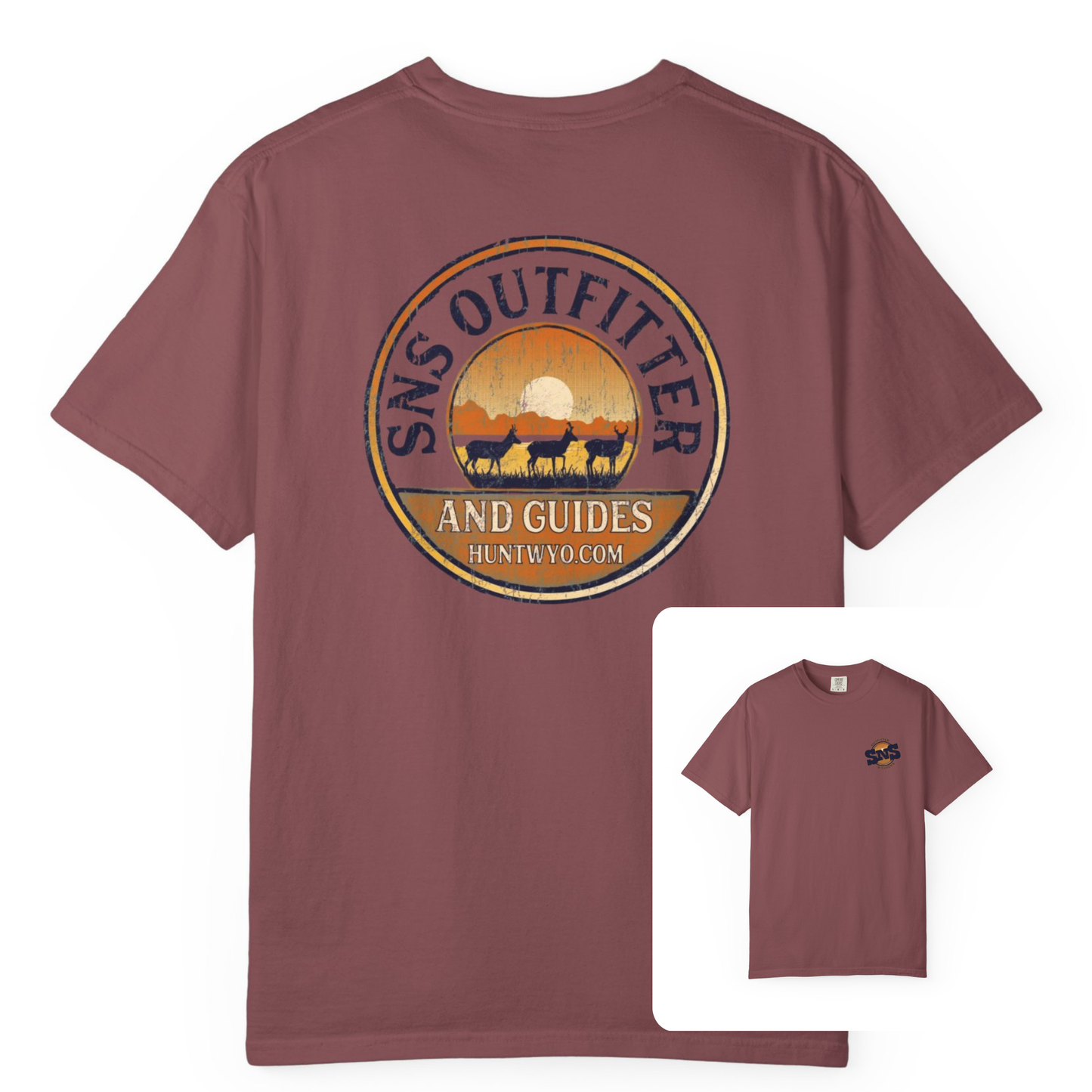 SNS Outfitter Antelope Sunset Badge T-Shirt