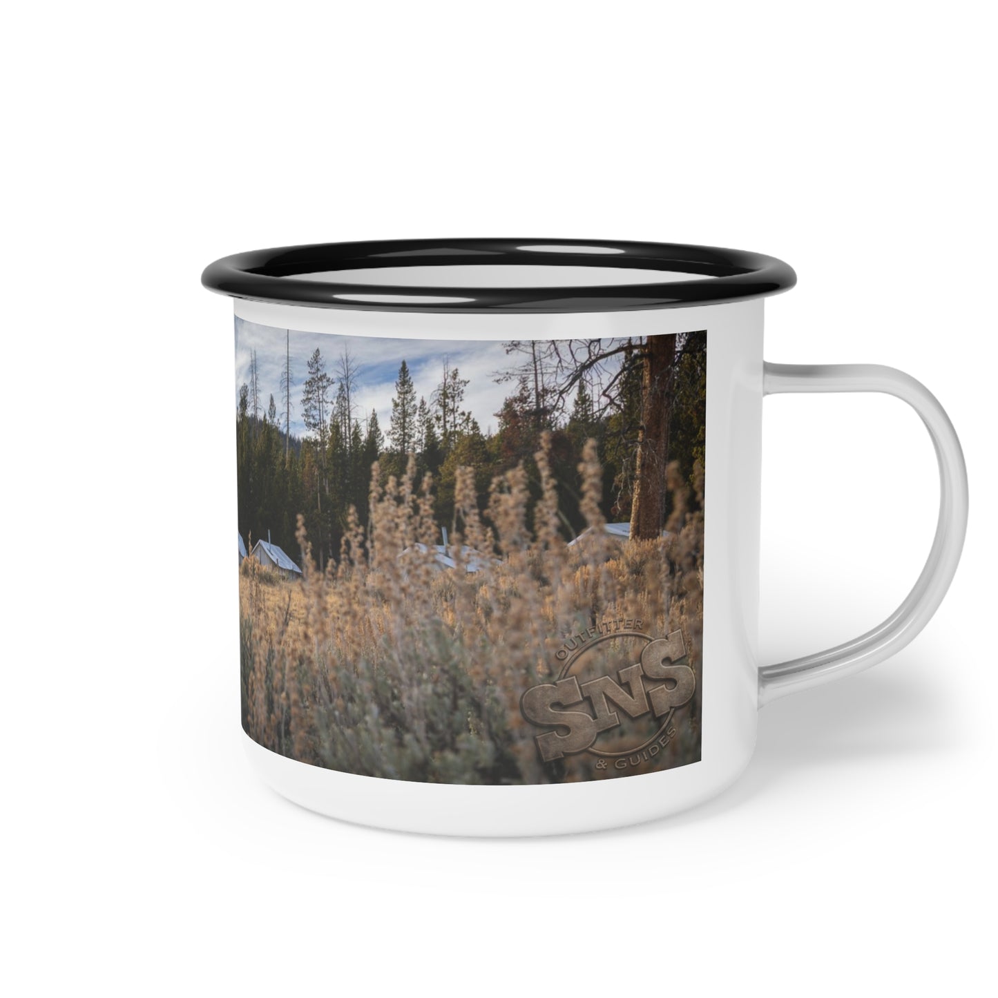 SNS Enamel Camp Mug | Wyoming Hunting Camp Coffee Cup