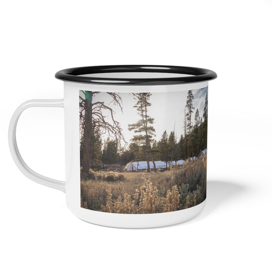 SNS Enamel Camp Mug | Wyoming Hunting Camp Coffee Cup
