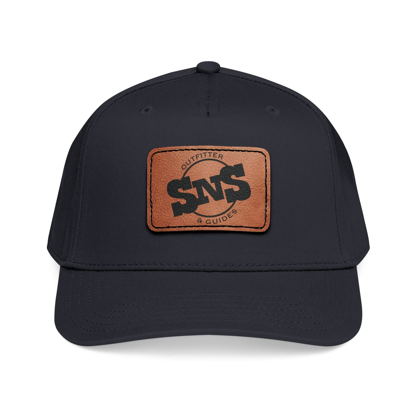 h.1 Leather Patch Baseball Cap | Adjustable Snapback Hat