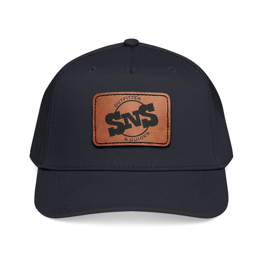 h.1 Leather Patch Baseball Cap | Adjustable Snapback Hat
