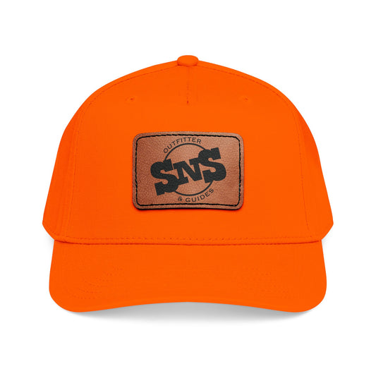 h.1 Leather Patch Baseball Cap | Adjustable Snapback Hat