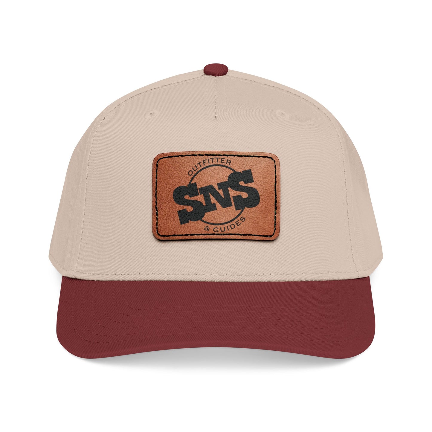 h.1 Leather Patch Baseball Cap | Adjustable Snapback Hat