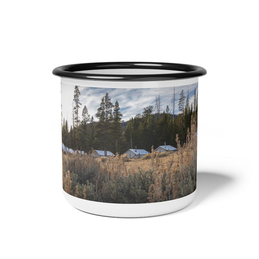 SNS Enamel Camp Mug | Wyoming Hunting Camp Coffee Cup